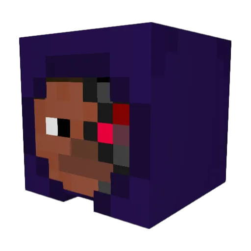 ragingers Minecraft avatar head, 3D render