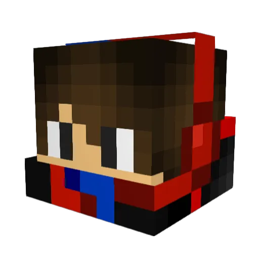 ragingkatanga Minecraft avatar head, 3D render