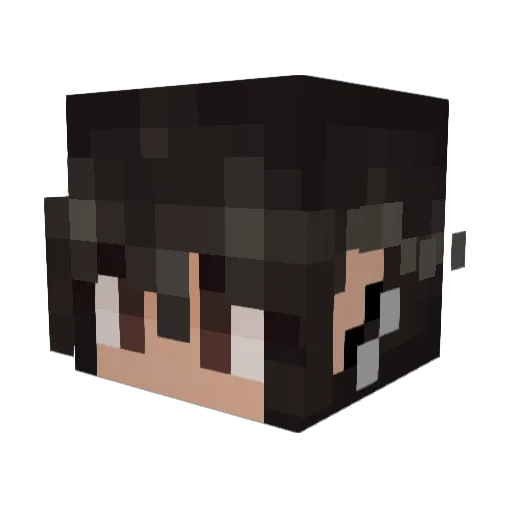 ragingloop Minecraft avatar head, 3D render
