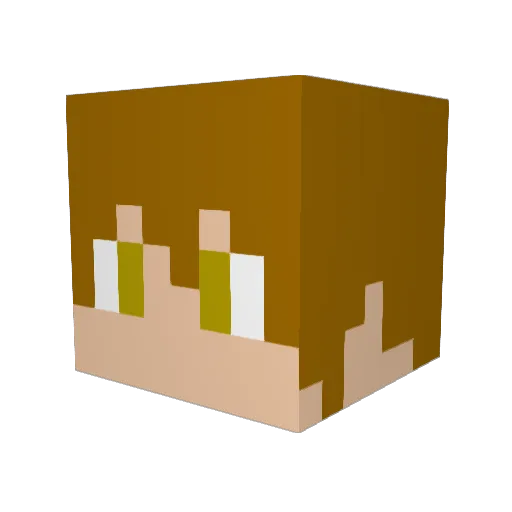 ragisphere Minecraft avatar head, 3D render