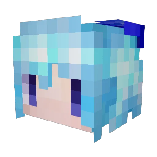 ragita_orca Minecraft avatar head, 3D render
