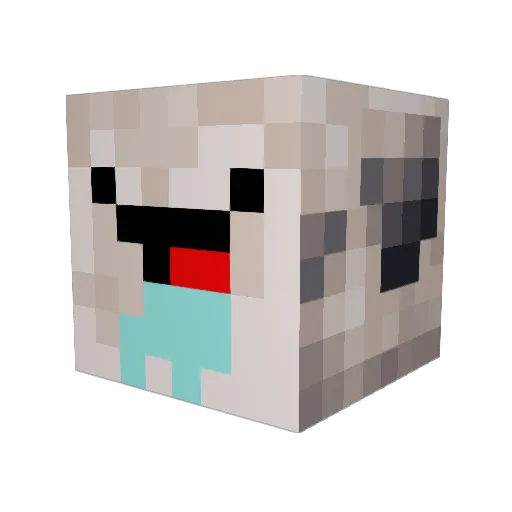 ragoose36 Minecraft avatar head, 3D render
