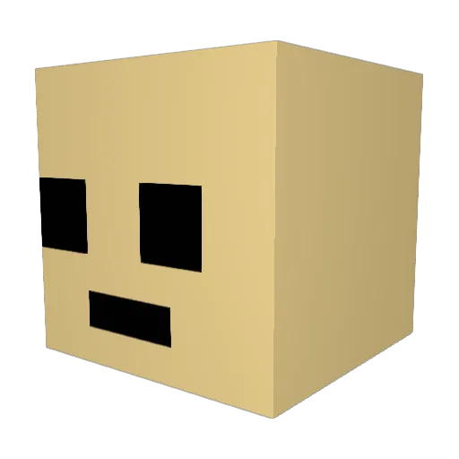 ragretERt Minecraft avatar head, 3D render