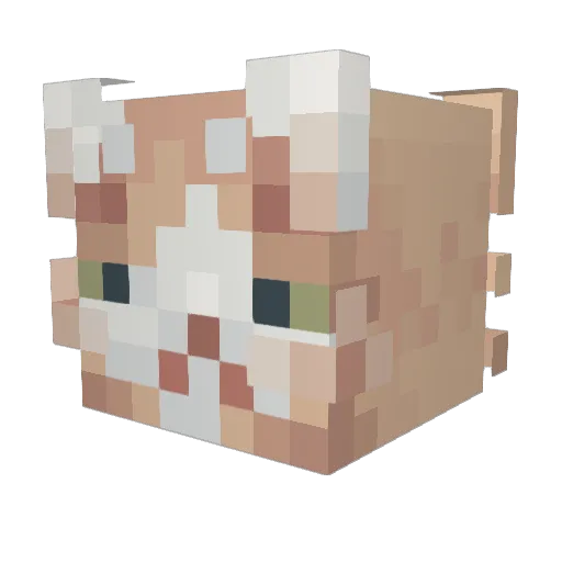 ragwyrm Minecraft avatar head, 3D render