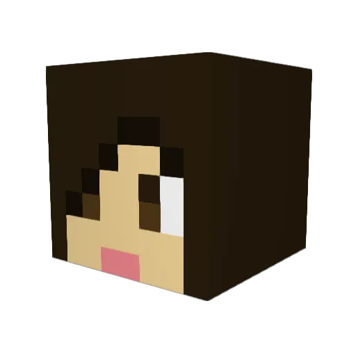 rahmaplays Minecraft avatar head, 3D render