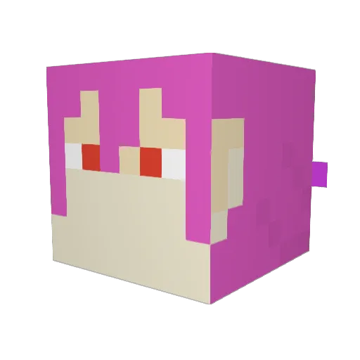 rahoito Minecraft avatar head, 3D render