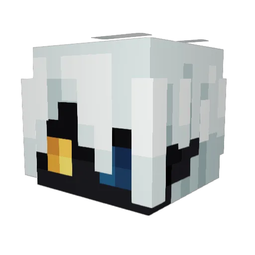 rai2i Minecraft avatar head, 3D render