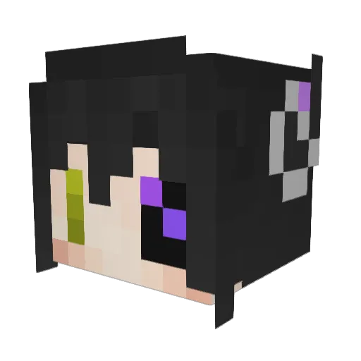 rai555 Minecraft avatar head, 3D render