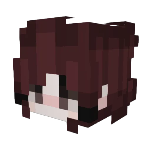 rai_ven Minecraft avatar head, 3D render