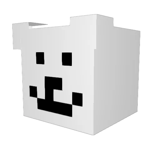 raichi2463 Minecraft avatar head, 3D render