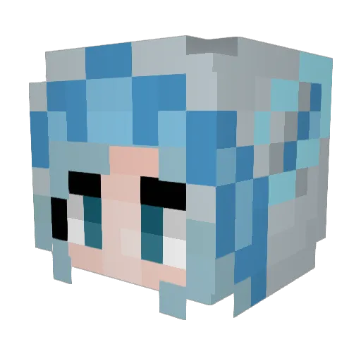 raid1025 Minecraft avatar head, 3D render