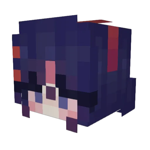 raidenisohot Minecraft avatar head, 3D render