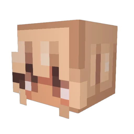 raidxo Minecraft avatar head, 3D render