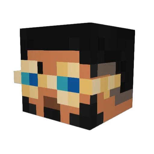 raielpichulas Minecraft avatar head, 3D render