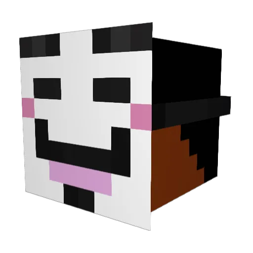 raiez Minecraft avatar head, 3D render