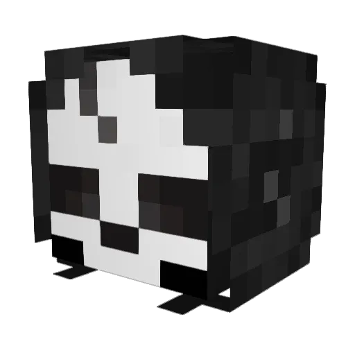 raiffix Minecraft avatar head, 3D render