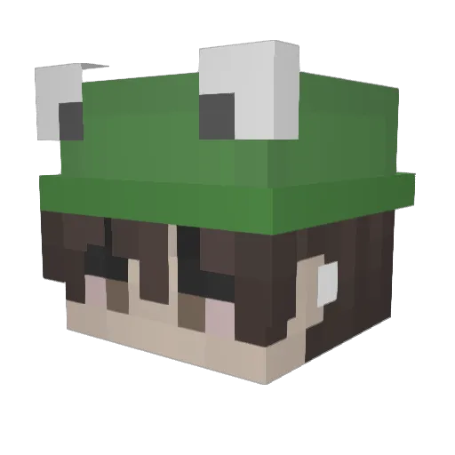 raiiaun Minecraft avatar head, 3D render