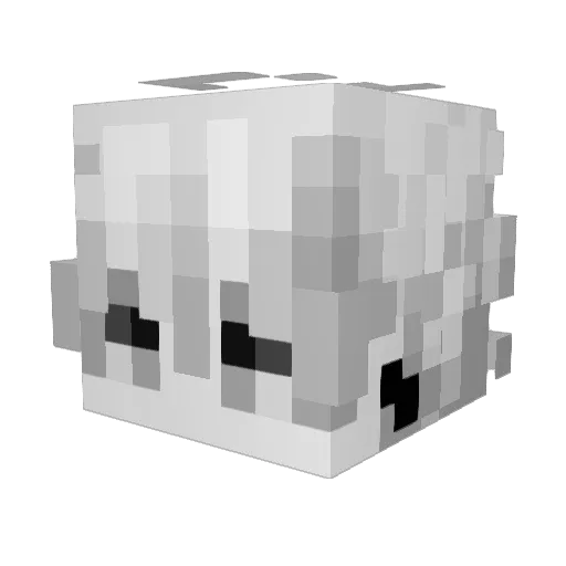 raik Minecraft avatar head, 3D render