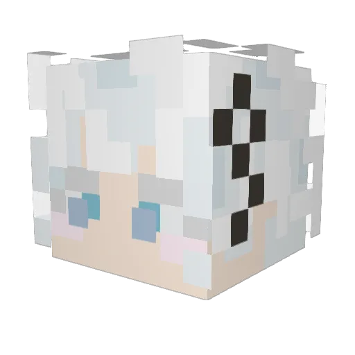 Minecraft-Avatar von raikamiku: Kopf als 3D-Render