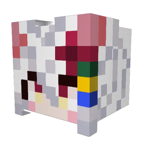 raiko9601 Minecraft avatar head, 3D render