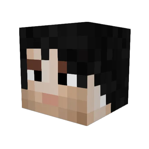 raikoul Minecraft avatar head, 3D render