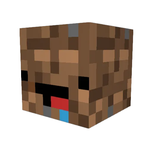 railanconr Minecraft avatar head, 3D render