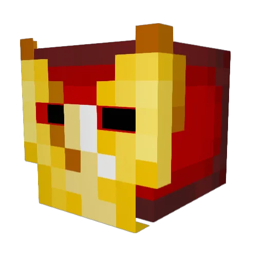 railedvelocity Minecraft avatar head, 3D render