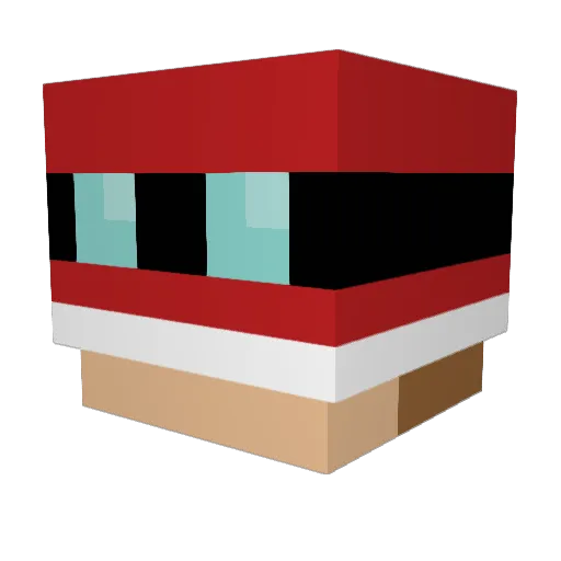 railgon Minecraft avatar head, 3D render