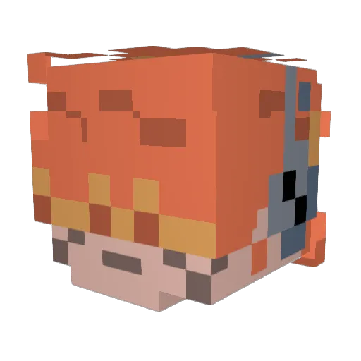 railman40 Minecraft avatar head, 3D render