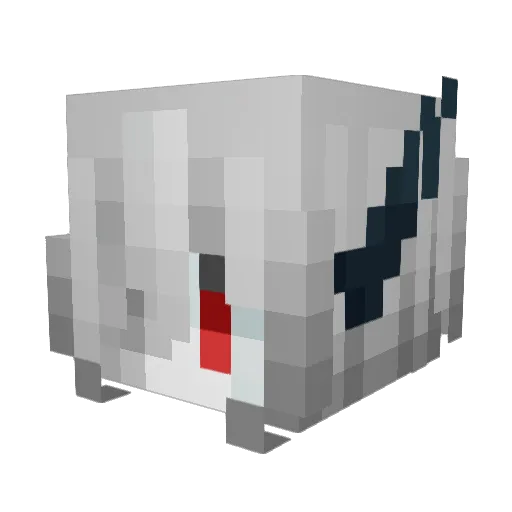 raimennudles Minecraft avatar head, 3D render