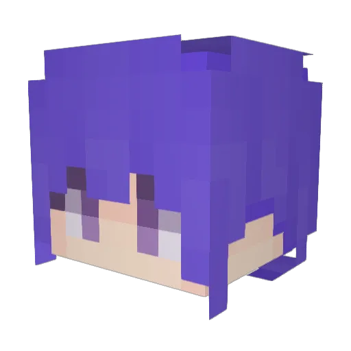 rain2air Minecraft avatar head, 3D render