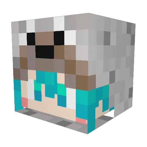 rain645 Minecraft avatar head, 3D render