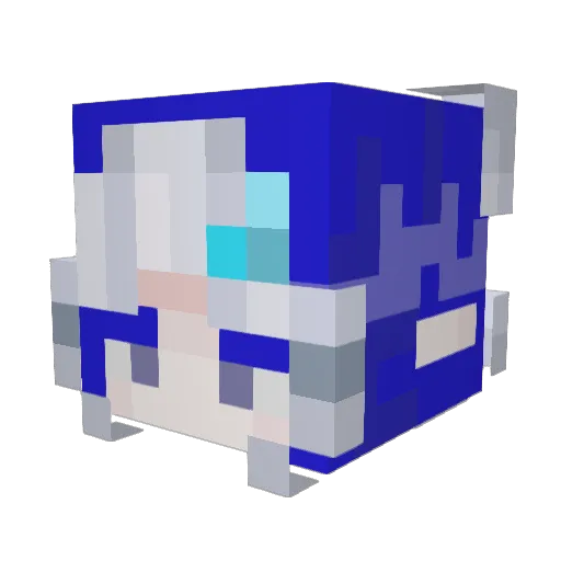 rain_0206 Minecraft avatar head, 3D render
