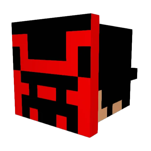 rain_bay Minecraft avatar head, 3D render