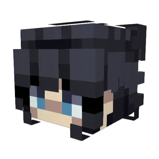 rain_rue Minecraft avatar head, 3D render