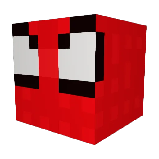 rainboott Minecraft avatar head, 3D render