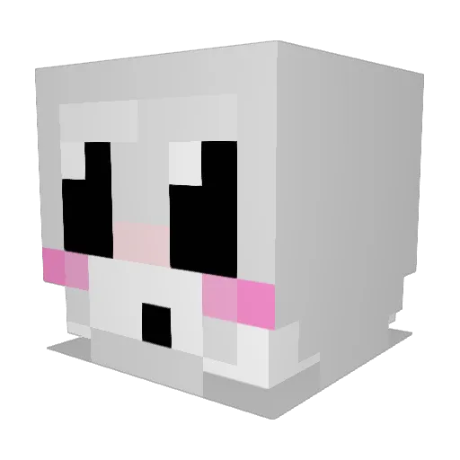 rainbow56247 Minecraft avatar head, 3D render