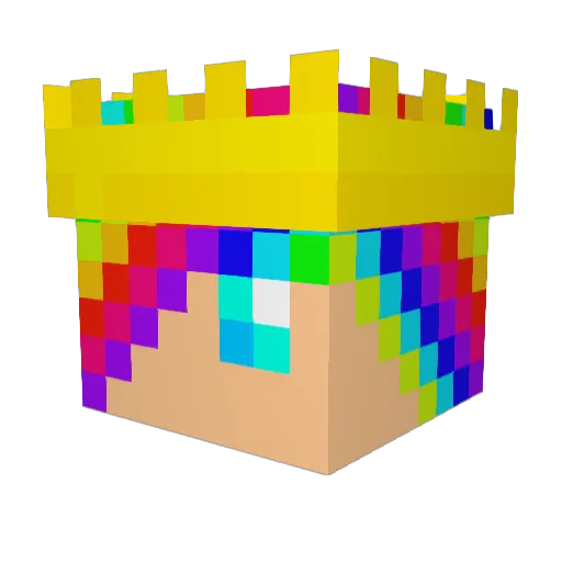 rainbow_batman31 Minecraft avatar head, 3D render