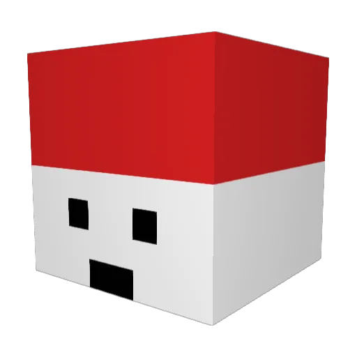 rainbowcatz7 Minecraft avatar head, 3D render
