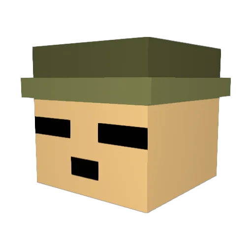 rainbowchaser74 Minecraft avatar head, 3D render