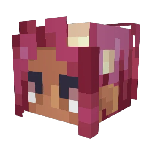rainbowgamer08 Minecraft avatar head, 3D render
