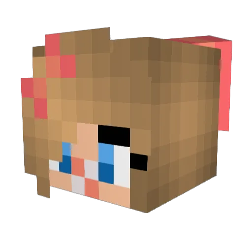 rainbowhugs Minecraft avatar head, 3D render
