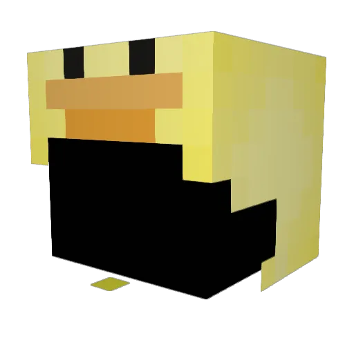 rainbowneos43 Minecraft avatar head, 3D render