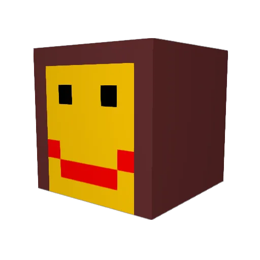 rainbowponies24 Minecraft avatar head, 3D render