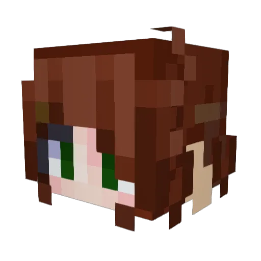 rainbowsmash05 Minecraft avatar head, 3D render
