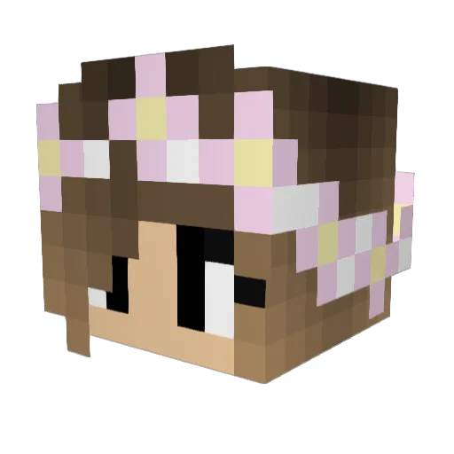 rainbowstar25 Minecraft avatar head, 3D render