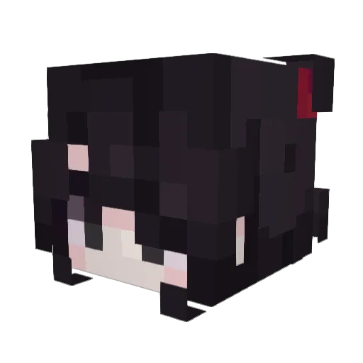 raincandyU Minecraft avatar head, 3D render