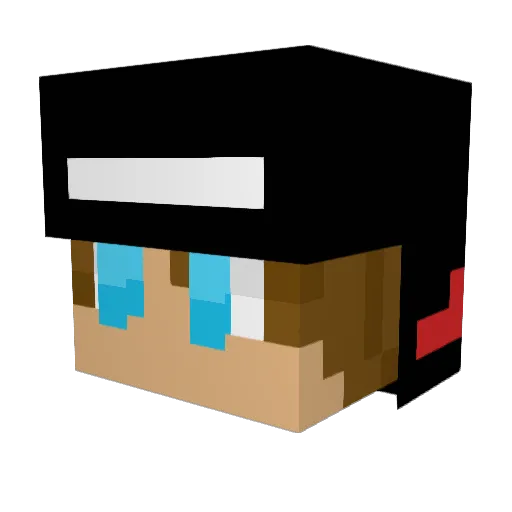 rainday1213 Minecraft avatar head, 3D render