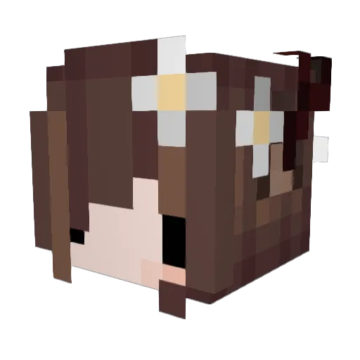 raindeer0v0 Minecraft avatar head, 3D render