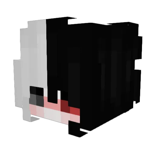 raindesuu Minecraft avatar head, 3D render
